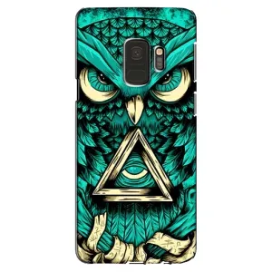 Чехлы с принтом СОВЫ для Samsung Galaxy S9, G960 (Зеленая сова)