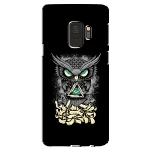 Чехлы с принтом СОВЫ для Samsung Galaxy S9, G960 (Зеленые глаза)
