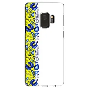 Силіконовый Чохол на Samsung Galaxy S9, G960 з картинкой Вишиванки (Жовто-біла вишиванка)