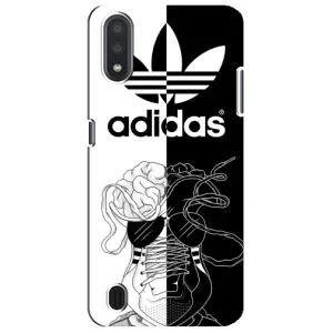 Чехол в стиле "Адидас" для Самсунг М01 Кор (Adidas шнурки)