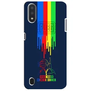Чохол (TPU) з картинкою "Лого Пабг" на Самсунг М01 Кор (Арт Пабг)