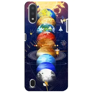 Чохол (ТПУ) з планетами на Sansung Galaxy M01 Core (A013F) (Арт планети)