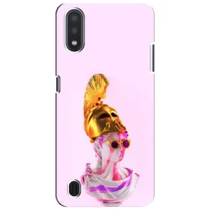 Чехол с Прикольным принтом на Sansung Galaxy M01 Core (A013F) (АРТ Статуя)