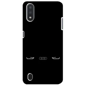 Силиконовый бампер с картинкой машины на Sansung Galaxy M01 Core (A013F) (Силует Audi)