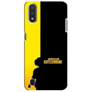 Чохол (TPU) з картинкою "Лого Пабг" на Самсунг М01 Кор (Battlegrounds)