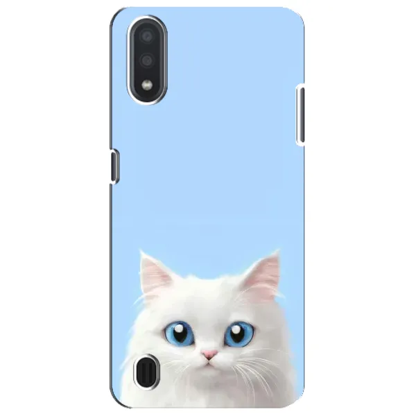 Чехол с рисунком «Белый кот» для Samsung Galaxy M01 Core (A013F) Чехол с рисунком «Белый кот» для Samsung Galaxy M01 Core (A013F)