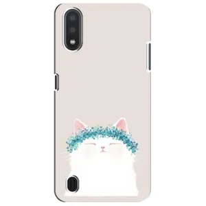 Чехол на тематику: Коты для Samsung Galaxy M01 Core (A013F) (Белый котик)