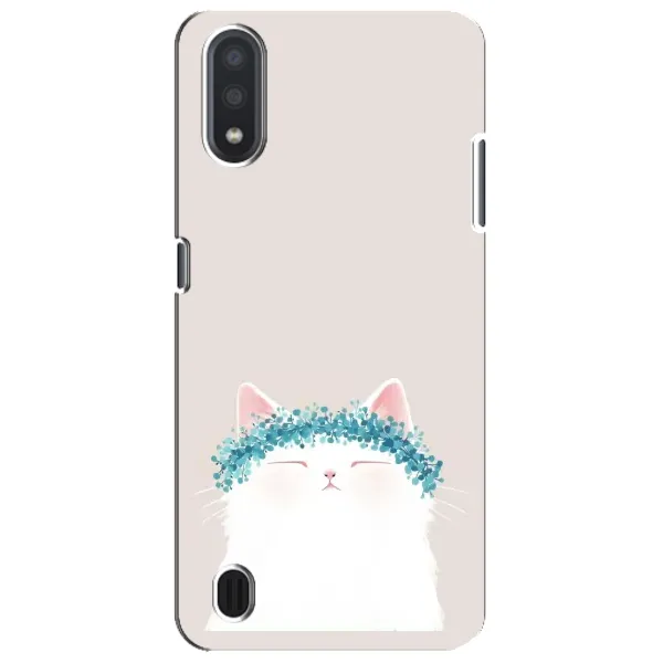 Чехол с рисунком «Белый котик» для Samsung Galaxy M01 Core (A013F) Чехол с рисунком «Белый котик» для Samsung Galaxy M01 Core (A013F)