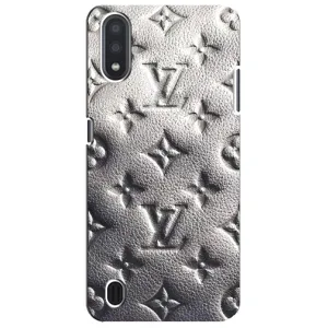 Текстурный Чехол Louis Vuitton для Самсунг М01 Кор (Бежевый ЛВ)