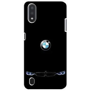 Силиконовый бампер с картинкой машины на Sansung Galaxy M01 Core (A013F) (Черный BMW)