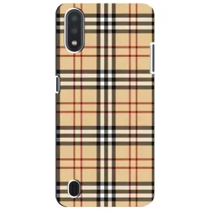 Чехол с рисунком «Burberry стиль» для Samsung Galaxy M01 Core (A013F)
