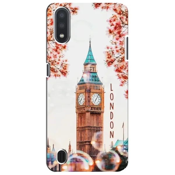 Чехол с рисунком «Часы Лондон» для Samsung Galaxy M01 Core (A013F)