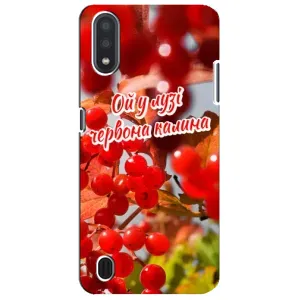 Силиконовый Чехол на Sansung Galaxy M01 Core (A013F) (Я-Украина) (Червона Калина)