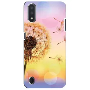 Силиконовый Чехол с одуванчиками на Sansung Galaxy M01 Core (A013F) (Цветок-одуванчик)