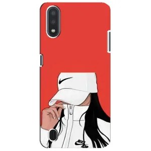Силіконовый Чохол на Sansung Galaxy M01 Core (A013F) з картинкой Модных девушек (Дівчина Nike)
