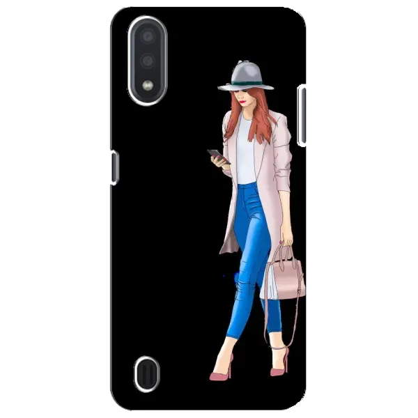 Чехол с рисунком «Девушка со смартфоном» для Samsung Galaxy M01 Core (A013F) Чехол с рисунком «Девушка со смартфоном» для Samsung Galaxy M01 Core (A013F)