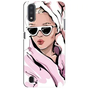 Чохол з картинкою Модні Дівчата Sansung Galaxy M01 Core (A013F) (Дівчина в халаті)