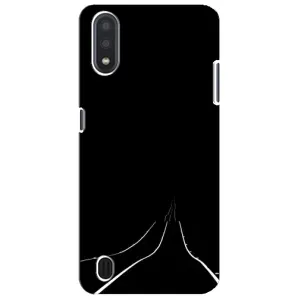 Чехол с картинками на черном фоне для Sansung Galaxy M01 Core (A013F) (Дорога)