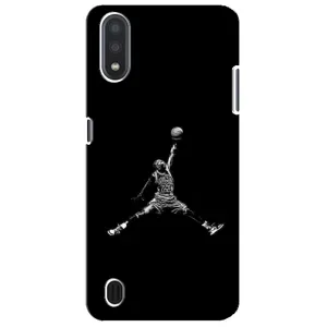 Силиконовый Чехол Nike Air Jordan на Самсунг М01 Кор (Джордан)