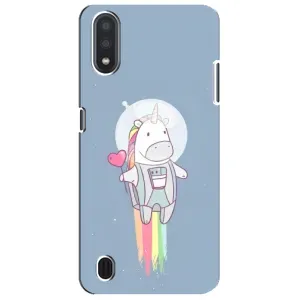 Чехол Unicorn на Sansung Galaxy M01 Core (A013F) (Единорог космонавт)