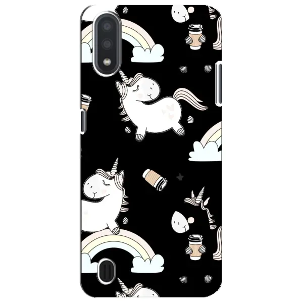 Чехол с рисунком «Единорог с кофе» для Samsung Galaxy M01 Core (A013F) Чехол с рисунком «Единорог с кофе» для Samsung Galaxy M01 Core (A013F)