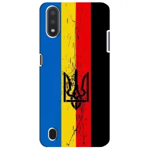Чехлы УПА (Красно-Чёрный) на Sansung Galaxy M01 Core (A013F) (Флаг УПА)