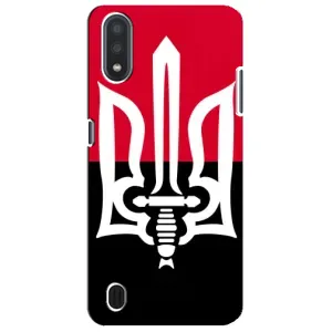 Чехлы УПА (Красно-Чёрный) на Sansung Galaxy M01 Core (A013F) (Герб Украины)