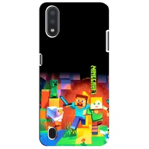Чохли для Sansung Galaxy M01 Core (A013F) (Персонажі МайнКрафт) (Герой Майнкрафт)