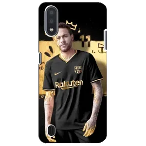 Силиконовый Чехол Sansung Galaxy M01 Core (A013F) (Gold Neymar)