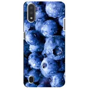 Чехол с изображением вкусной еды для Sansung Galaxy M01 Core (A013F) (Голубика)