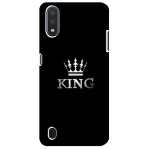 Чохол (Корона на чорному фоні) для Самсунг М01 Кор (KING)