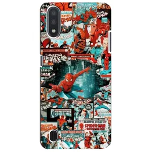 Чехол Супергерой Человека Паука на Sansung Galaxy M01 Core (A013F) (Комиксы Человек Паук)