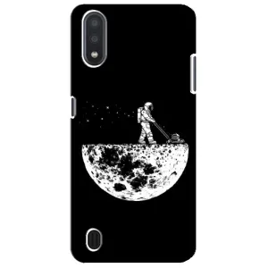 Силіконовый Чохол з принтом "Космонавти" на Sansung Galaxy M01 Core (A013F) (Космонавт)