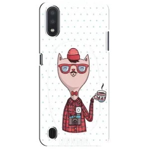 Чехол на тематику: Коты для Samsung Galaxy M01 Core (A013F) (Кот аристократ)