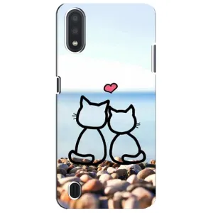 Силиконовые Чехлы Любимому человеку для Sansung Galaxy M01 Core (A013F) (Котейки)