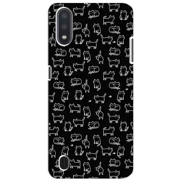 Чехол с рисунком «Котики на черном» для Samsung Galaxy M01 Core (A013F) Чехол с рисунком «Котики на черном» для Samsung Galaxy M01 Core (A013F)