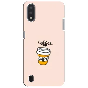Чехол с изображением вкусной еды для Sansung Galaxy M01 Core (A013F) (Кружка кофе)