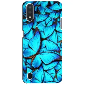 Силиконовый бампер с картинкой животных для Sansung Galaxy M01 Core (A013F) (Крылья бабочек)