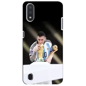 Чехлы Лео Месси Аргентина для Sansung Galaxy M01 Core (A013F) (Кубок Мира)