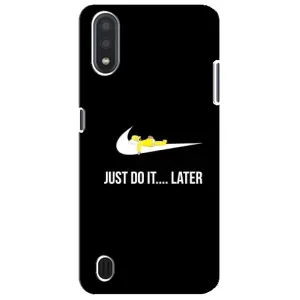 Силиконовый Чехол на Sansung Galaxy M01 Core (A013F) с картинкой Nike (Later)