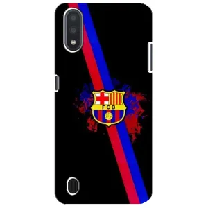 Чехол для Sansung Galaxy M01 Core (A013F) (Барселона) (Лого Барсы)