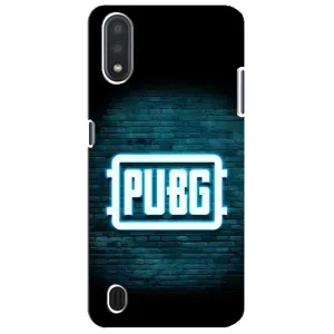 Чохол (TPU) з картинкою "Лого Пабг" на Самсунг М01 Кор (Лого PUBG)
