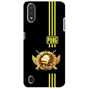 Чохол (TPU) з картинкою "Лого Пабг" на Самсунг М01 Кор (Логотип PUPG)