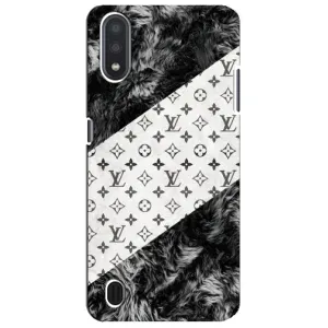 Чехол Стиль Louis Vuitton на Sansung Galaxy M01 Core (A013F) (LV на белом)