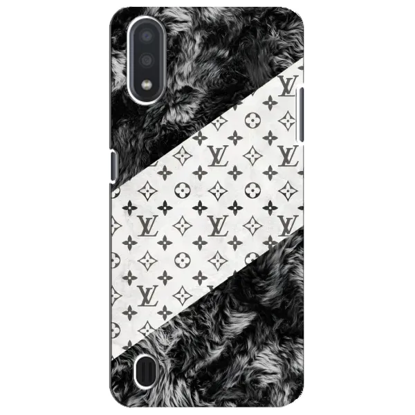 Чехол с рисунком «LV на белом» для Samsung Galaxy M01 Core (A013F)