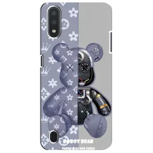 Силиконовый чехол для Sansung Galaxy M01 Core (A013F) (Медведь Louis Vuitton)