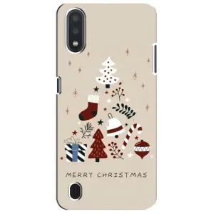 Чехол Санта Клаус для Sansung Galaxy M01 Core (A013F) (Merry Christmas)