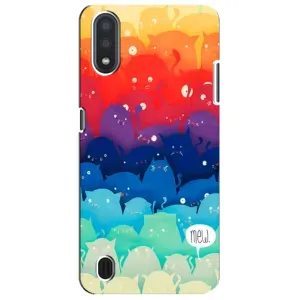 Силиконовый чехол с котиком для Sansung Galaxy M01 Core (A013F) (Mew)