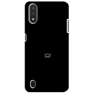 Чохол (Корона на чорному фоні) для Самсунг М01 Кор (Міні корона)