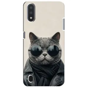 Чехол на тематику: Коты для Samsung Galaxy M01 Core (A013F) (Модный кот)